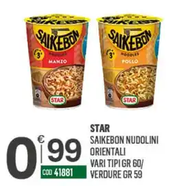 Tutto Risparmio Cash&Carry Star Saikebon nudolini orientali offerta