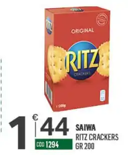 Tutto Risparmio Cash&Carry Saiwa ritz crackers offerta
