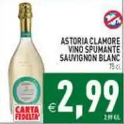 Supermercati Agorà Astoria Clamore vino spumante sauvignon blanc offerta