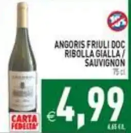 Supermercati Agorà Angoris Friuli Doc Ribolla Gialla / Sauvignon offerta