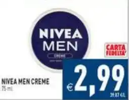 Supermercati Agorà Nivea men creme offerta