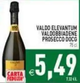 Supermercati Agorà Valdo Elevatum Valdobbiadene Prosecco DOCG offerta