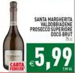 Supermercati Agorà Santa Margherita Valdobbiadene Prosecco Superiore DOCG Brut offerta