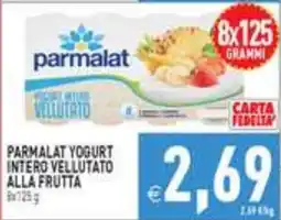 Supermercati Agorà Parmalat yogurt intero vellutato alla frutta offerta