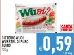 Supermercati Agorà Citterio Wuoi Wurstel di Puro Suino offerta