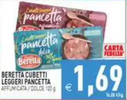 Supermercati Agorà Beretta cubetti leggeri pancetta offerta