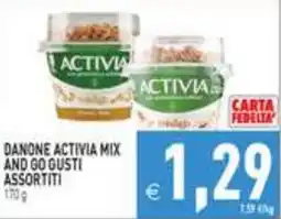 Supermercati Agorà Danone Activia Mix and Go gusti assortiti offerta