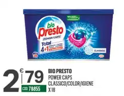 Tutto Risparmio Cash&Carry Bio Presto Power Caps Classico offerta