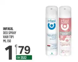 Tutto Risparmio Cash&Carry Infasil deo spray offerta