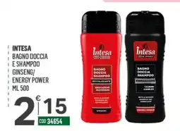 Tutto Risparmio Cash&Carry Intesa bagno doccia e shampoo ginseng/energy power offerta