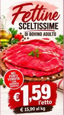 D'Italy Fettine sceltissime di bovino adulto offerta