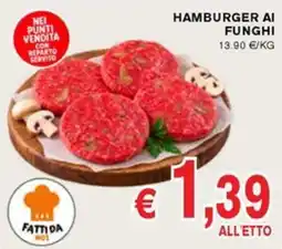 D'Italy Hamburger ai funghi offerta