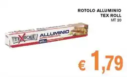 D'Italy Rotolo alluminio Tex Roll offerta