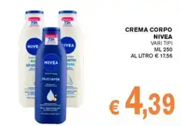 D'Italy Crema corpo Nivea offerta