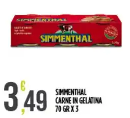 Supermercato Pollio Simmenthal carne in gelatina offerta