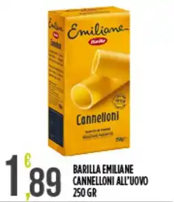 Supermercato Pollio Barilla Emiliane Cannelloni all'uovo offerta