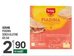 Tutto Risparmio Cash&Carry Schar piadina senza glutine offerta