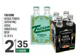 Tutto Risparmio Cash&Carry Tassoni acqua tonica superfine offerta