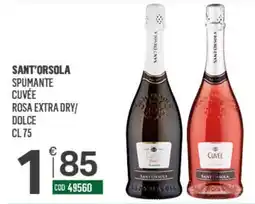 Tutto Risparmio Cash&Carry Sant'Orsola spumante cuvée rosa extra dry/dolce offerta