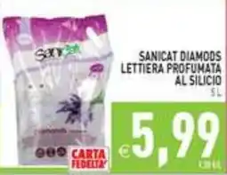 Supermercati Agorà Sanicat diamods lettiera profumata al silicio offerta