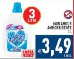 Supermercati Agorà Mon Amour ammorbidente offerta