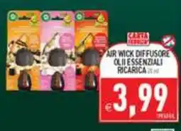 Supermercati Agorà Air Wick diffusore oli essenziali ricarica offerta
