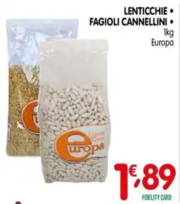 D'Ambros Lenticchie • Fagioli Cannellini Europa offerta