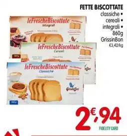 D'Ambros leFrescheBiscottate GrissinBon offerta