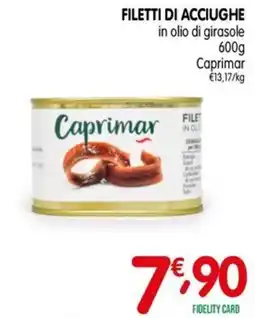 D'Ambros Filetti di acciughe Caprimar offerta
