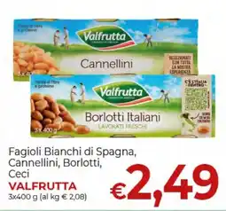 Supermercati Nonna Isa Fagioli Bianchi di Spagna, Cannellini, Borlotti, Ceci Valfrutta offerta