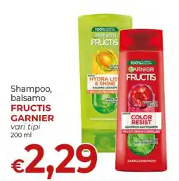 Supermercati Nonna Isa Shampoo, balsamo FRUCTIS GARNIER offerta