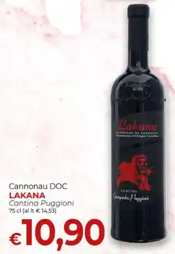 Supermercati Nonna Isa Cannonau DOC Lakana offerta