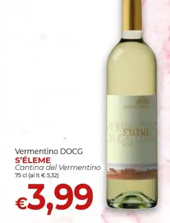 Vermentino DOCG S'ÉLEME