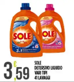 Supermercato Pollio Sole Detersivo Liquido offerta