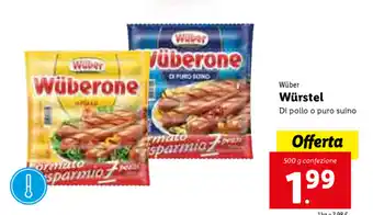 Lidl Wúrstel 500g offerta