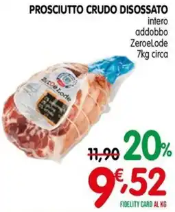 D'Ambros Prosciutto crudo disossato ZeroeLode offerta
