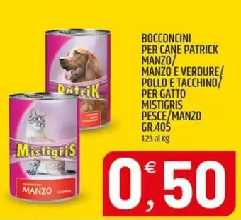 Bocconcini per cane Patrick / per gatto Mistigris