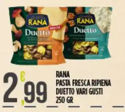 Supermercato Pollio Rana pasta fresca ripiena duetto vari gusti offerta