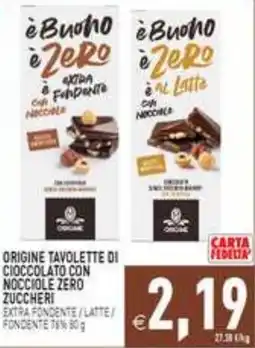 Iperfamily è Buono è Zero cioccolato con nocciole offerta