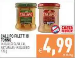 Iperfamily Callipo filetti di tonno offerta