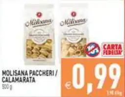 Iperfamily Molisana Paccheri / Calamarata offerta