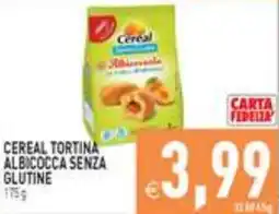 Iperfamily Cereal tortina albicocca senza glutine offerta
