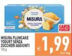 Iperfamily Misura plumcake yogurt senza zuccheri aggiunti offerta
