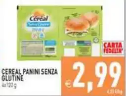 Iperfamily Cereal Panini Senza Glutine offerta