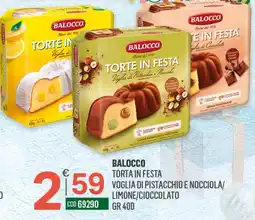 Tutto Risparmio Cash&Carry Balocco torta in festa voglia di pistacchio e nocciola offerta