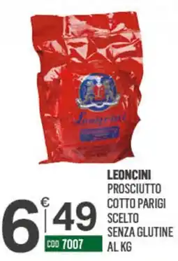 Tutto Risparmio Cash&Carry Leoncini prosciutto cotto parigi scelto senza glutine offerta