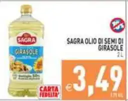 Supermercati Agorà Sagra olio di semi di girasole offerta