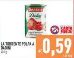 Supermercati Agorà La Torrente polpa a dadini offerta