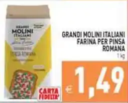 Supermercati Agorà Grandi Molini Italiani farina per pinsa romana offerta