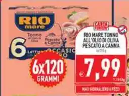 Supermercati Agorà Rio mare tonno all'olio di oliva pescato a canna offerta